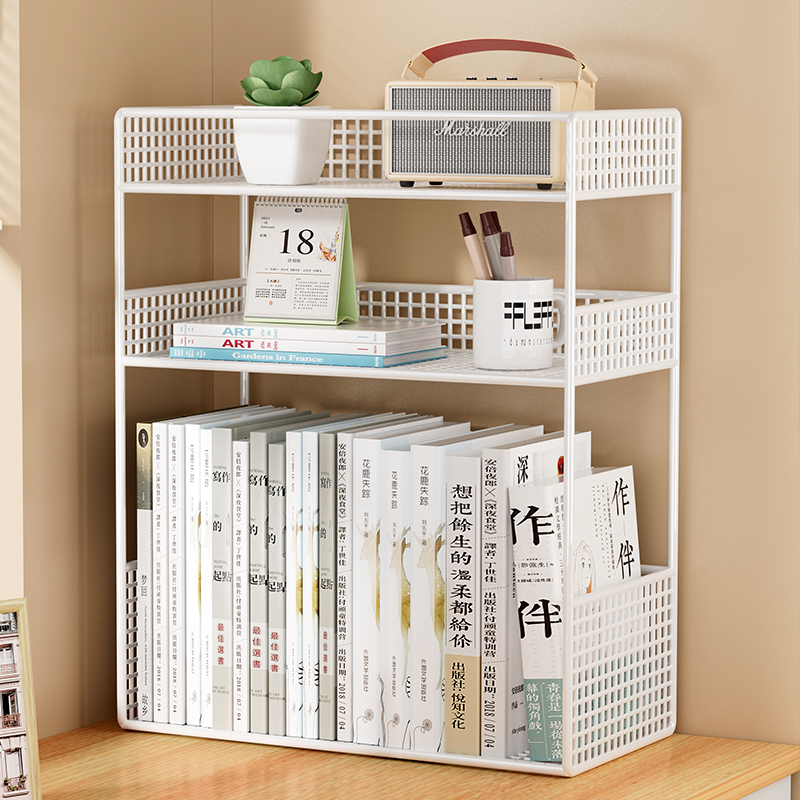 桌面置物架书本收纳办公桌上