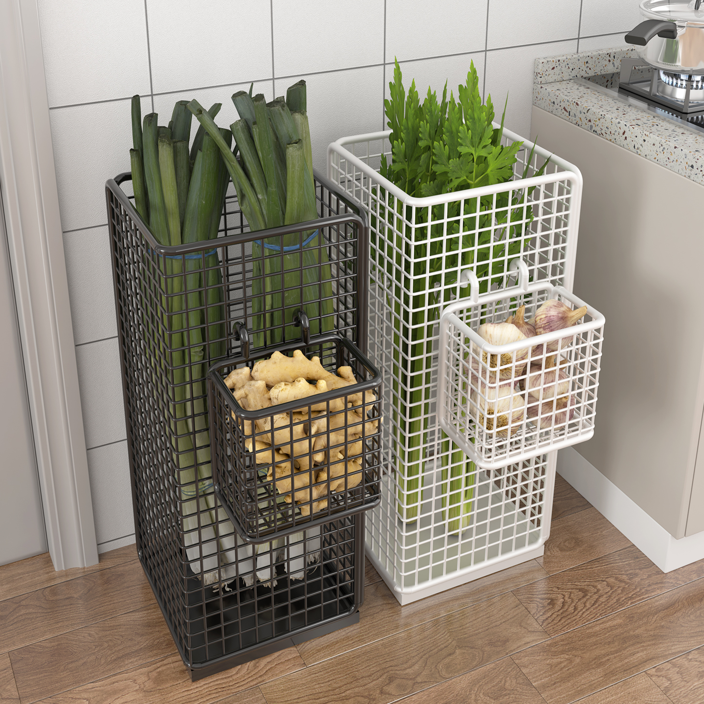 厨房大葱置物架多功能收纳架