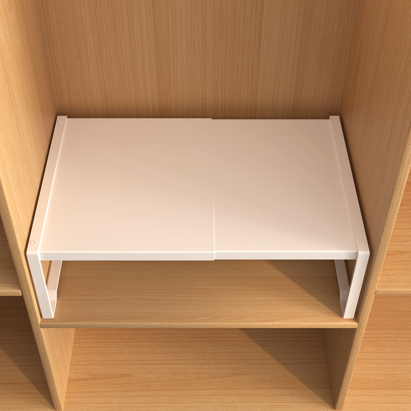 可伸缩衣柜分层隔板收纳神器