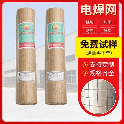镀锌电焊网细丝抹墙钢丝网墙面保温抹灰防裂批荡网烟道假山铁丝网