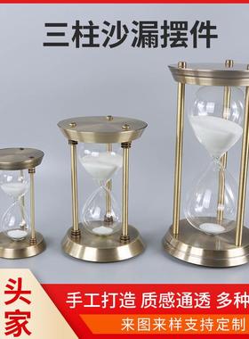 源头现货五金沙漏计时器办公室沙漏摆件家居饰品摆件