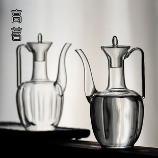 2025新款玻璃执壶仿宋泡茶器茶壶绿茶专用茶具宋代耐高温水壶套装