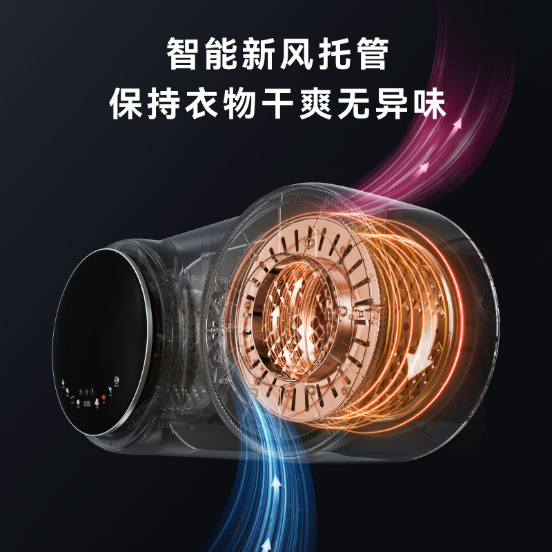 顽米内衣内裤袜子洗衣机双筒仓壁挂迷你小型洗烘脱全自动一体懒人图片