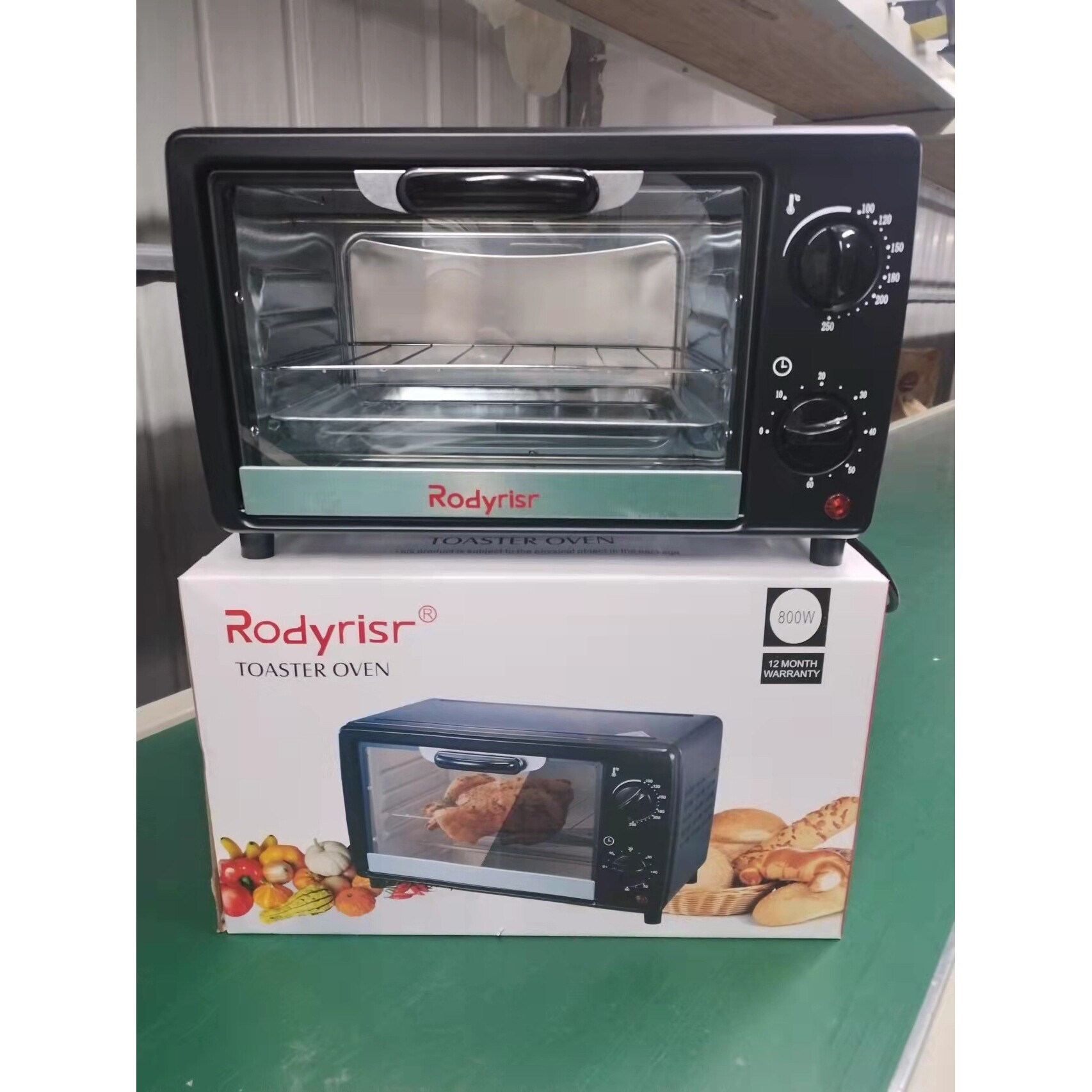 出口外贸英文13L大容量面包机电烤箱早餐机家用电烤箱