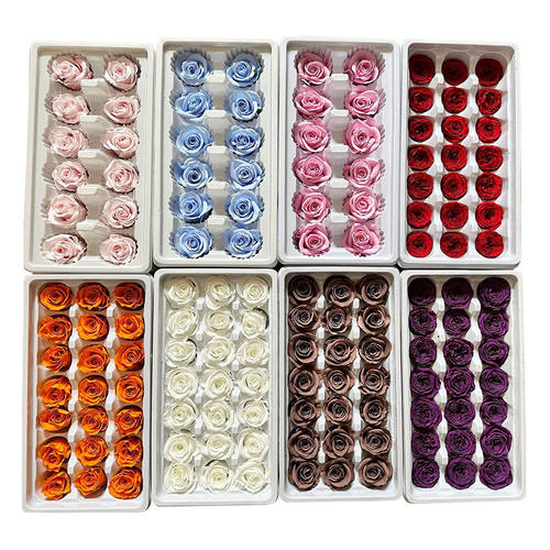 【3-4CM2-3CM小玫瑰永生玫瑰花头】永生花玫瑰2-3CM小玫瑰花头B级