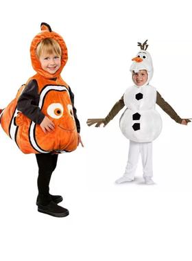 圣诞节海底总动员小丑鱼麋鹿雪宝Olaf奥拉夫儿童派对cosplay演出