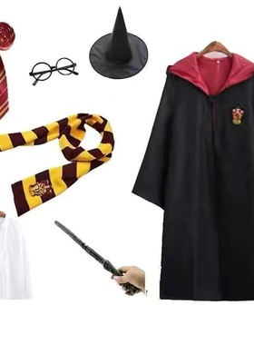 哈利波特儿童服装cosplay动漫人物格兰芬多服装儿童魔法袍子斗篷
