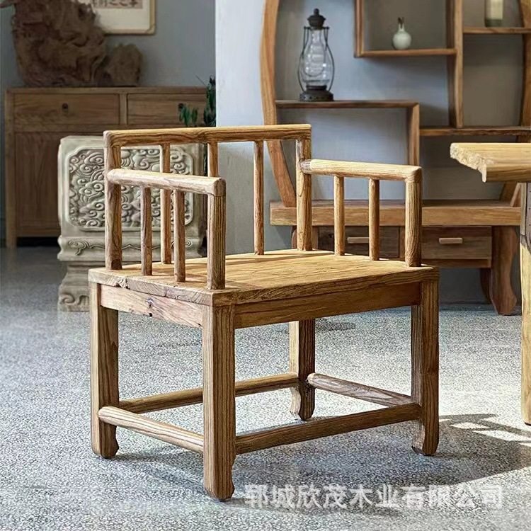 新中式实木圈椅老榆木椅子禅意复古茶椅会所办公室靠背椅原木餐椅,搬运/仓储/物流设备,立体仓库设备,淘宝优惠券,粉丝福利购,淘宝优惠卷