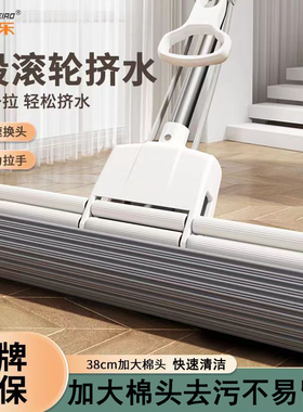 太太乐2025新款海绵拖把头免手洗家用拖地神器胶棉吸水一拖地拖布