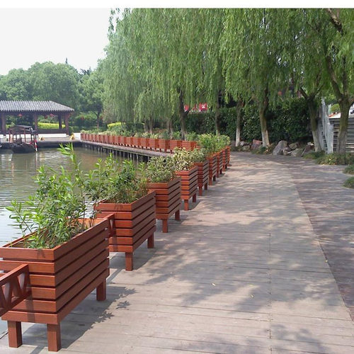 落地式花箱  户外花槽 组合式花箱 pvc花槽 市政道路景观花盆