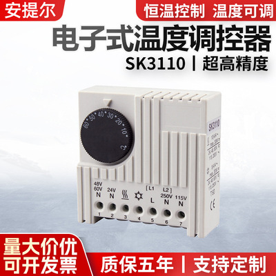 热卖电子温控器SK3110温度控制仪 智能温度控制器 机柜温度控制器