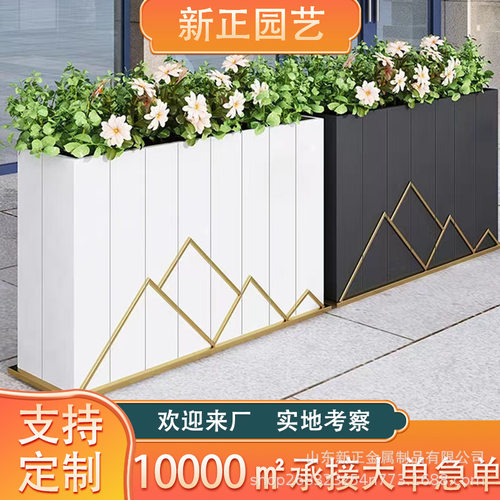 花箱市政道路钣金不锈钢花槽公路隔离花箱护栏市政园林厂家
