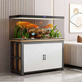 家用实木鱼缸柜底柜中小型鱼缸架底座柜水族箱多功能储物柜收纳柜
