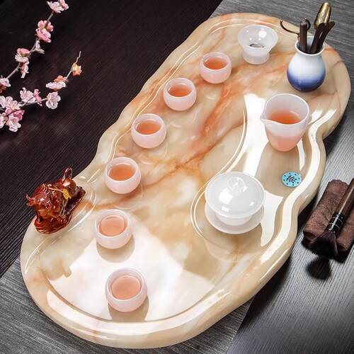 玉石茶盘套装一体轻奢现代高档
