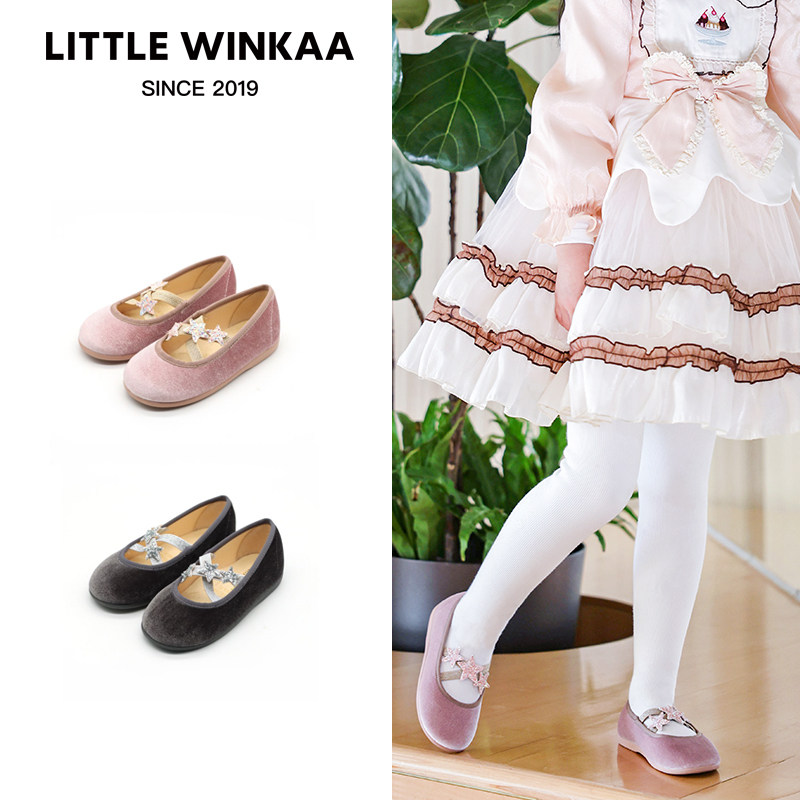 littlewinkaa公主鞋女童2026新款春夏软底鞋子儿童舞蹈鞋宝宝单鞋