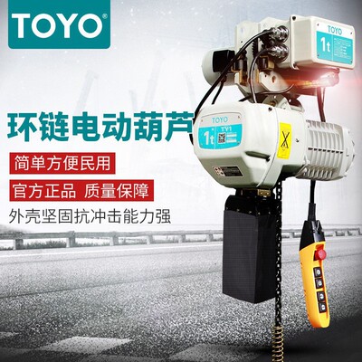 chain hoist日本东洋380v链条式起重机1吨3米提升机 环链电动葫芦