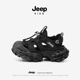 透气软底男孩户外涉水溯溪鞋 JEEP儿童凉鞋 男童女童黑色夏2025新款
