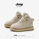 JEEP儿童马丁靴2026春季 户外防滑登山男童女童靴子英伦大黄靴 新款