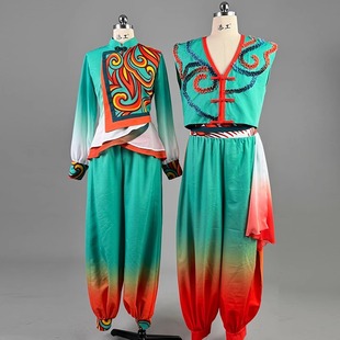 2025新款打鼓演出服男女款中国风威风锣鼓舞蹈服装敲锣打鼓秧歌服