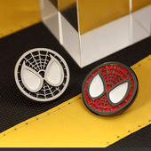 漫威电影周边蜘蛛侠胸针复仇者联盟英雄金属徽章学生别针包包配饰