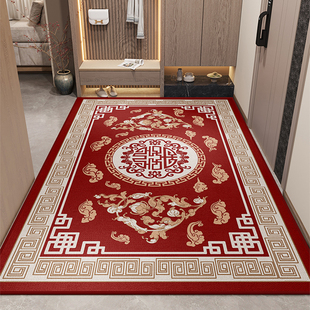 新中式 门垫家用脚垫地毯防滑可裁剪 入户门地垫进门口玄关2025新款