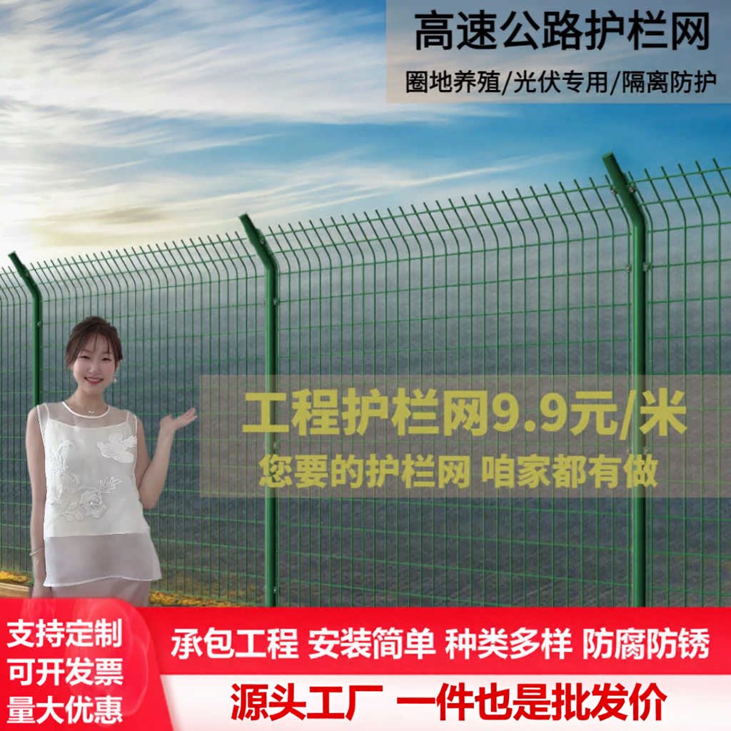 高速公路双边铁丝网防护围栏网图片
