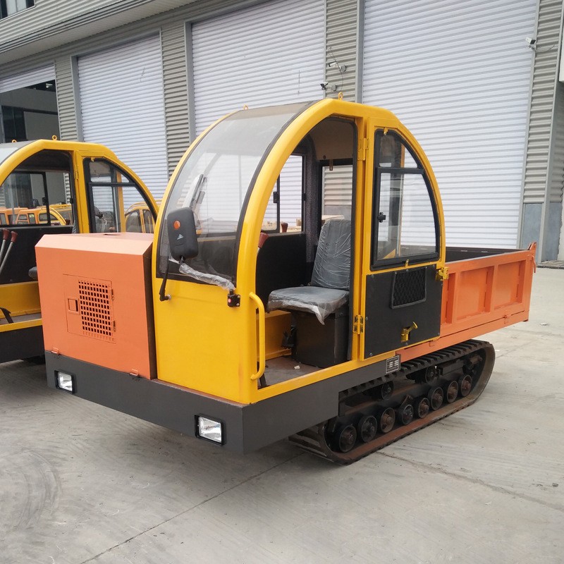 多地形山地爬山虎履带运输车 果园水陆两用自卸车农用履带运输车