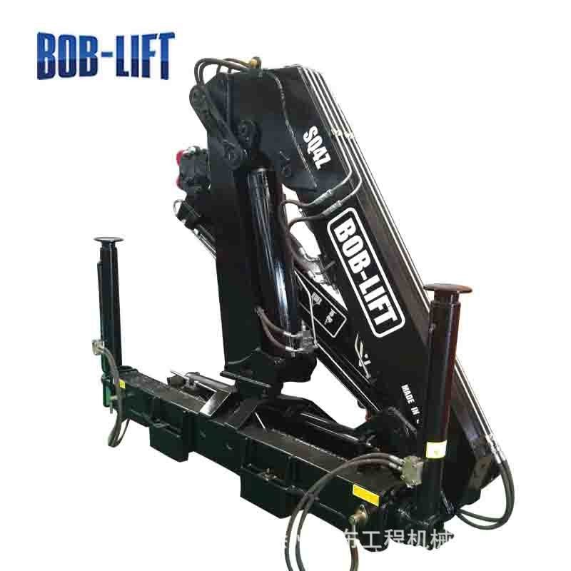 厂家直供小型卡车吊机设备平板货车4吨吊机液压式随车折臂吊机