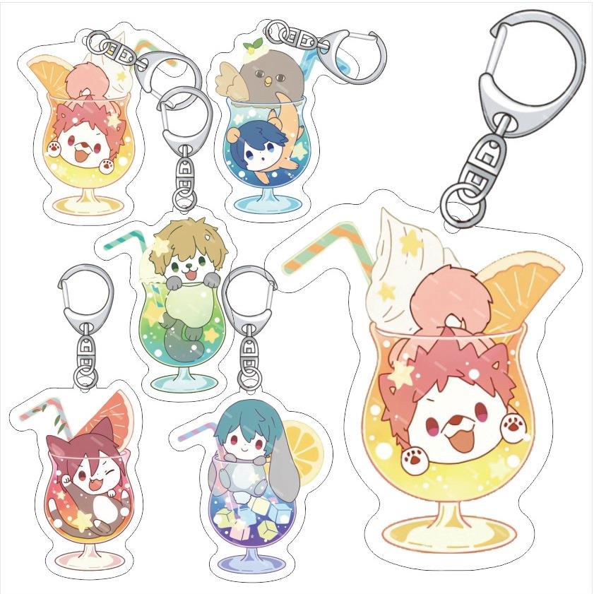 Free!男子游泳部钥匙扣 松冈凛 七濑遥 橘真琴 叶月渚 亚克力挂件