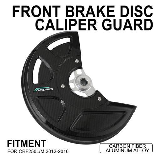 Funparts适用于CRF250L/CRF250M2012-2016碳纤维前碟刹保护罩