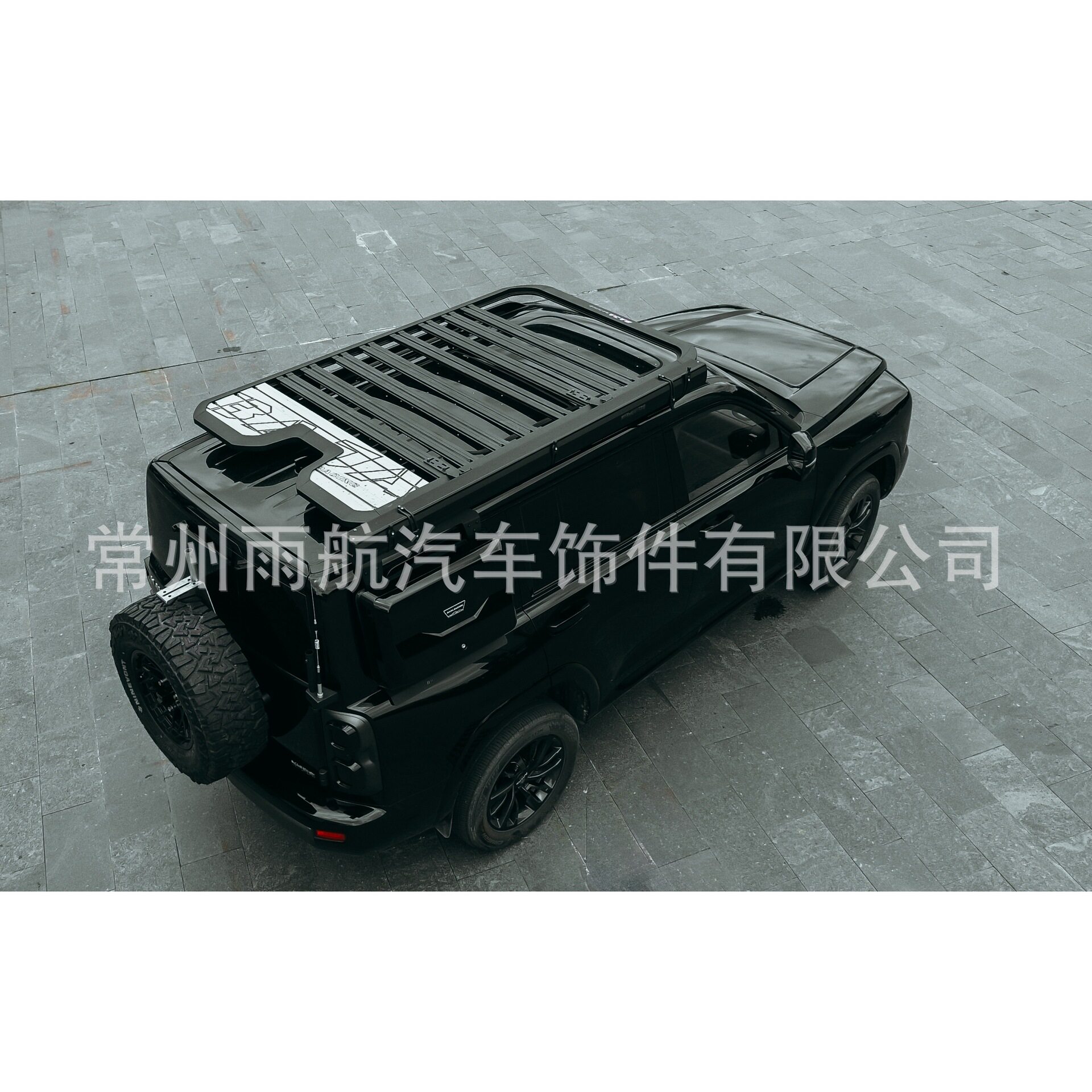 适用远征款哈弗H9行李架行李框平台搭载侧梯和侧包汽车改装
