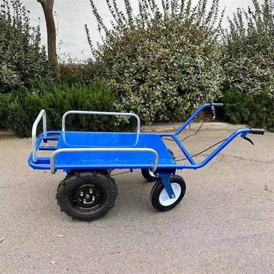 轻便省力电动手推车家用拉货运输手推平板车多功能小型四轮搬运车