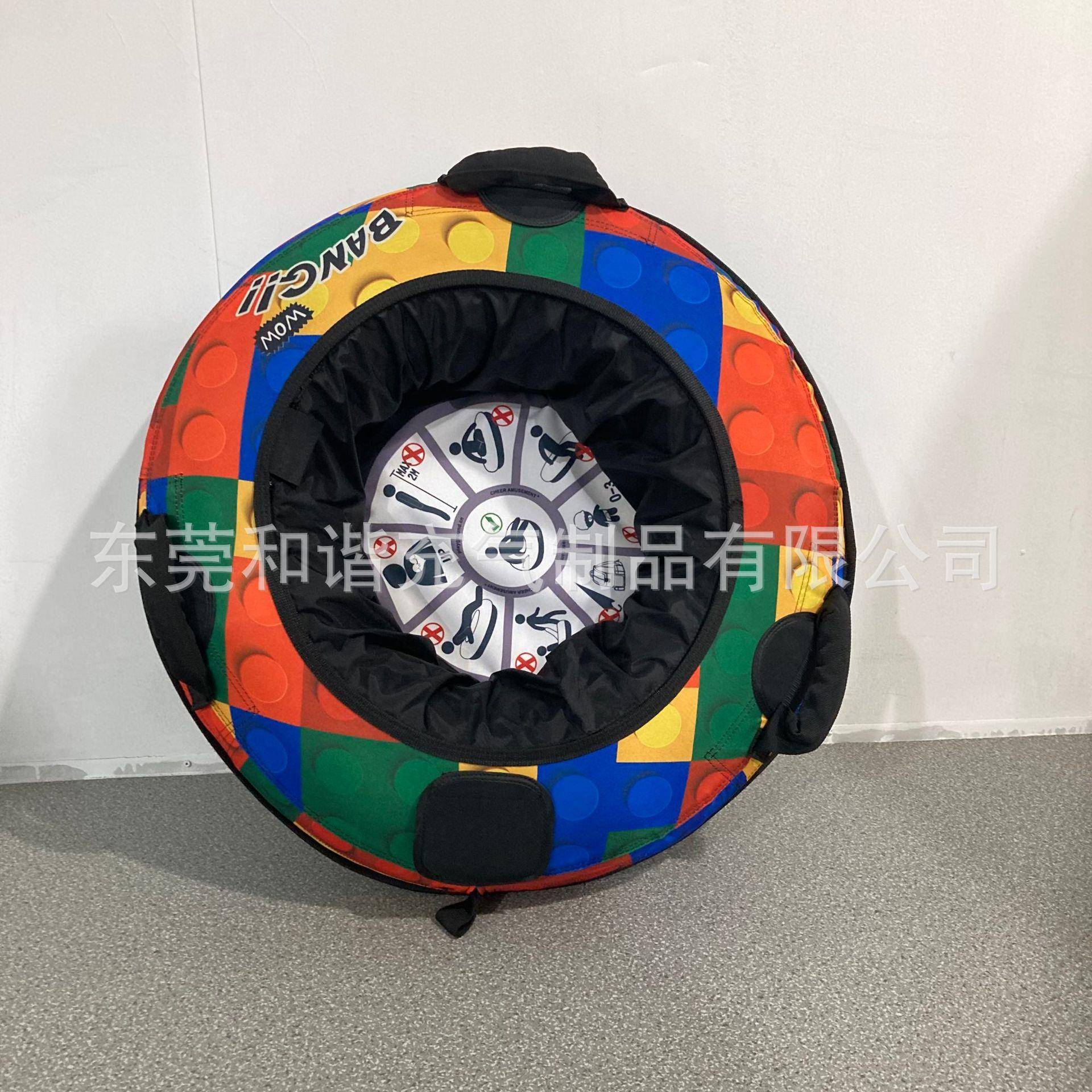 现货滑草圈充气旱地彩虹滑道拖拉旱滑梯圈加厚成人滑雪圈雪橇