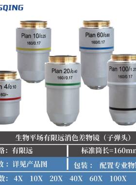 195PLAN生物显微镜物镜磨砂款物镜20.2mmRMS螺纹