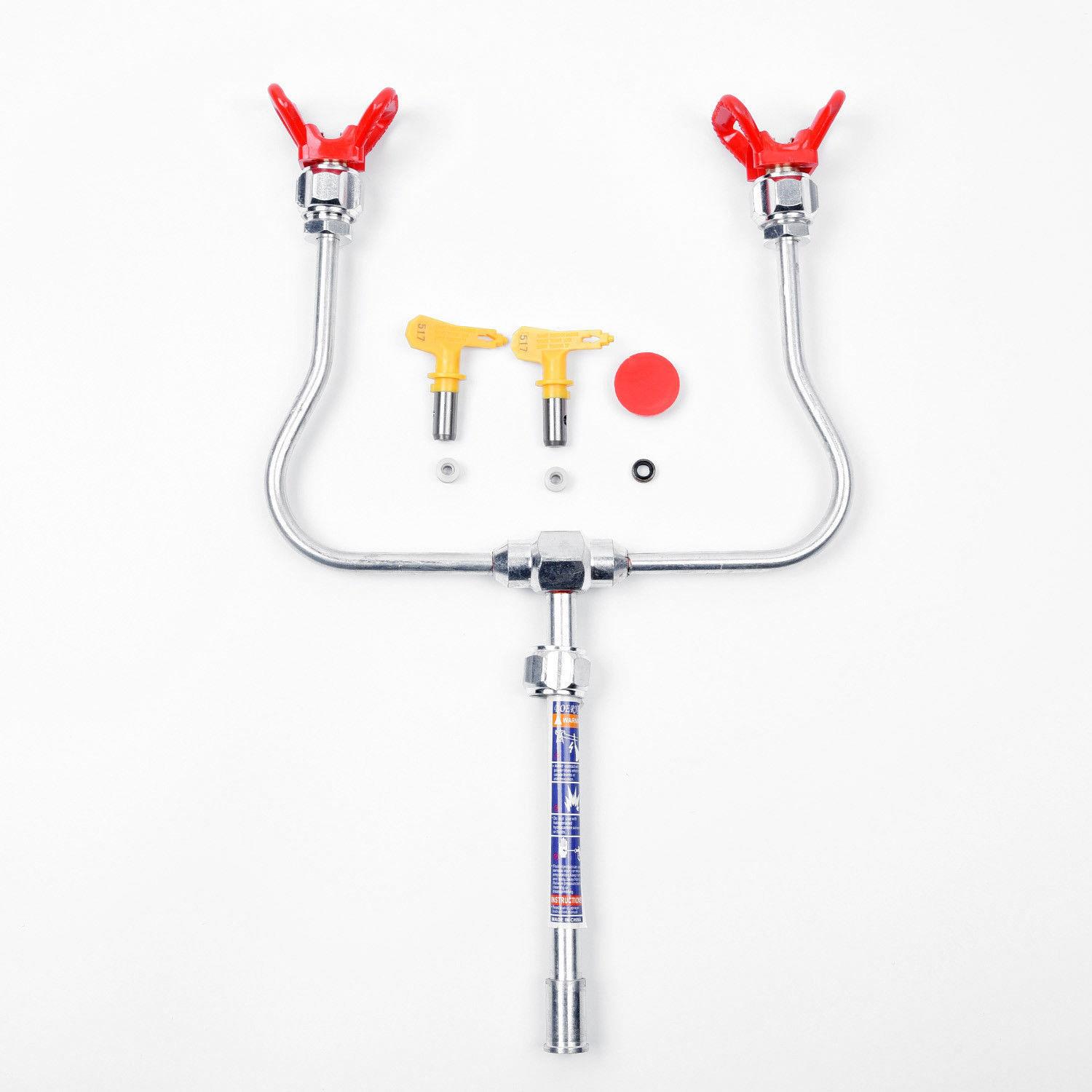 7pcs双飞魔杖喷涂机双喷嘴喷枪配件