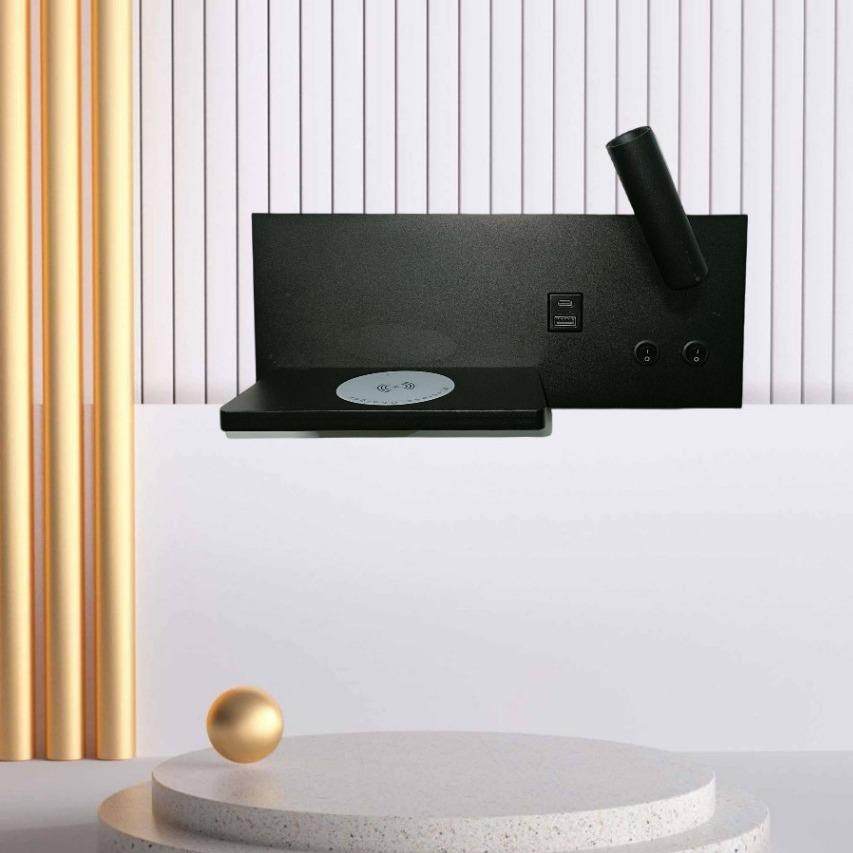 无线充电阅读壁灯酒店客房卧室USB双端口LED床头阅读灯简约室内,鲜花速递/花卉仿真/绿植园艺,割草机/草坪机,淘宝优惠券,粉丝福利购,淘宝优惠卷