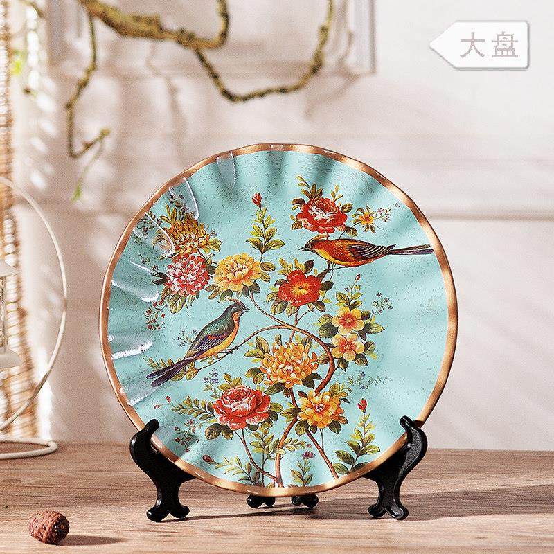 欧式装饰盘摆件摆盘装饰品盘子陶瓷 酒柜摆设家居饰品客厅工艺品,家居饰品,装饰摆件,淘宝优惠券,粉丝福利购,淘宝优惠卷