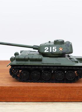 新款T34迷彩坦克模型摆件家居装饰品复古工艺品办公室摆件送男孩