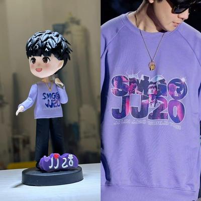 林俊杰jj20演唱会周边潮玩同款卡通人物泥人手办娃娃公仔摆件模型