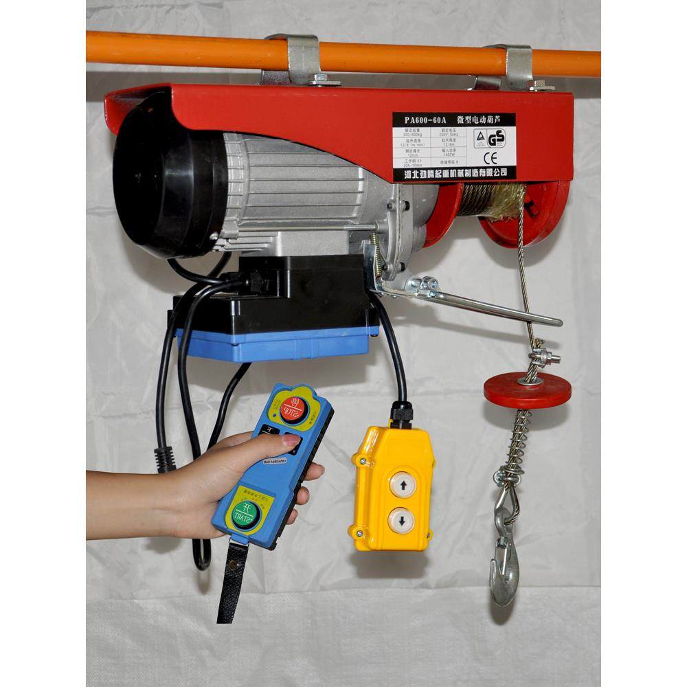 无线遥控电动葫芦220v装修吊机家用小型起重机卷扬机升降机提升机