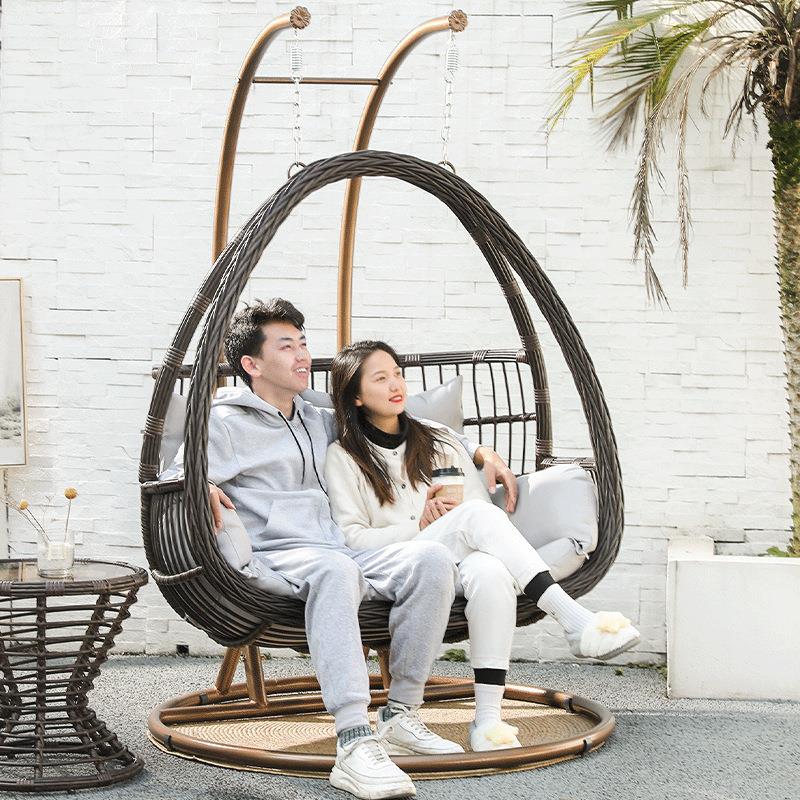 摇椅秋千阳台吊篮户外庭院吊椅网红室内室外秋千花园露台摇篮吊床