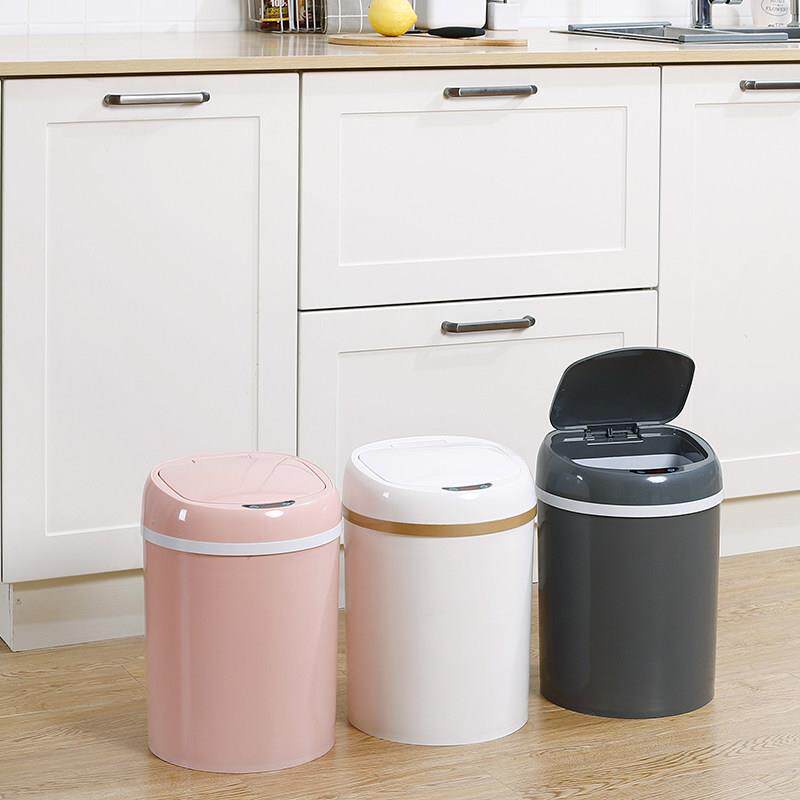 智能垃圾桶家用新款带盖子轻奢化妆室厨房客厅卧室充电全自动感应