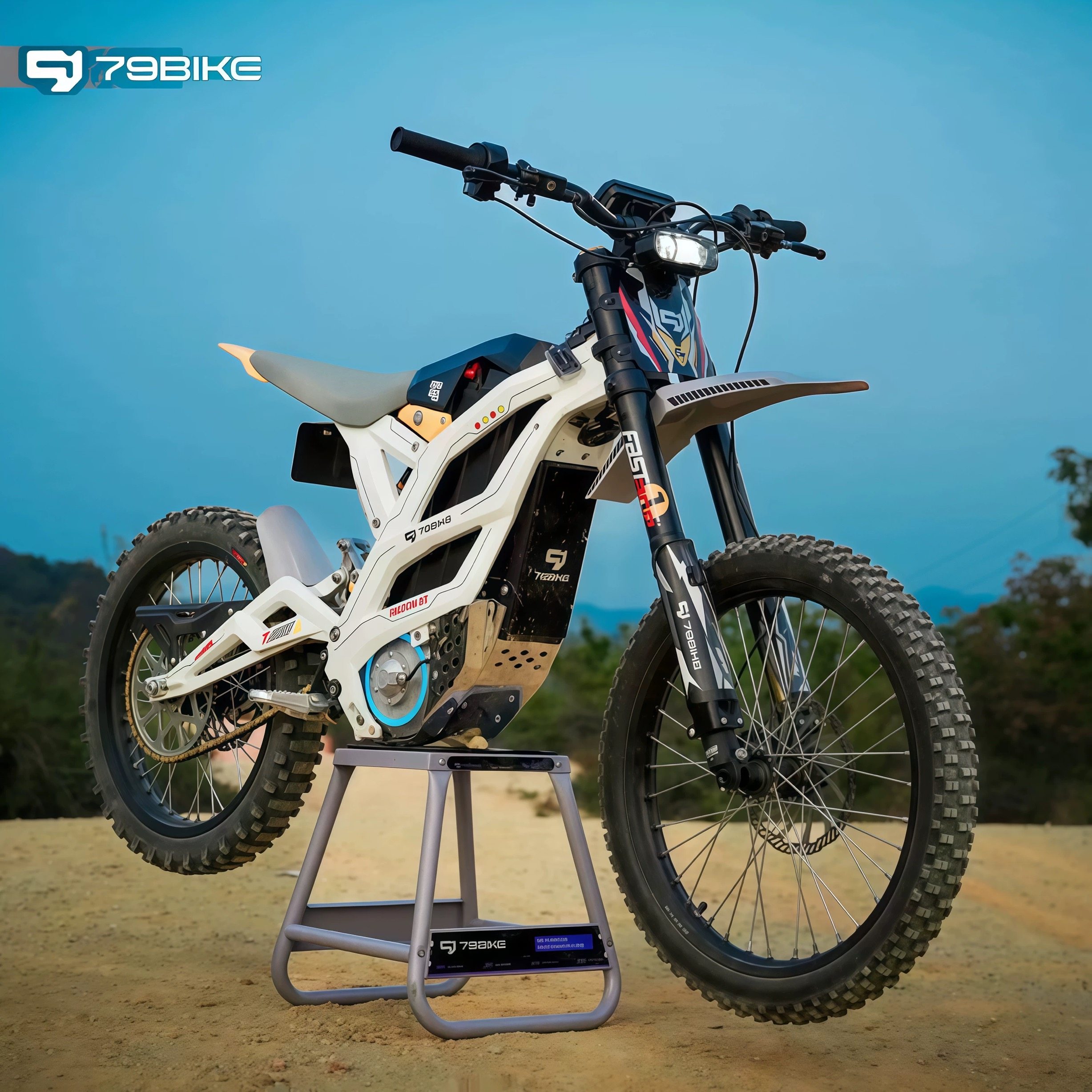 79BIKEGT版本越野79bike电动摩托车72V/40AH锂电池山林公路越野车