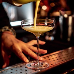 日式 木村古典鸡尾酒杯玻璃阔口高脚酒杯蝶形宽口香槟杯酒吧调酒杯