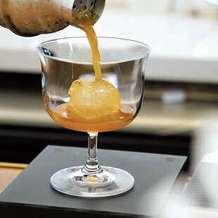 酒吧商店日式木村暗礁鸡尾酒杯特调咖啡杯水晶玻璃杯茶饮阔口杯