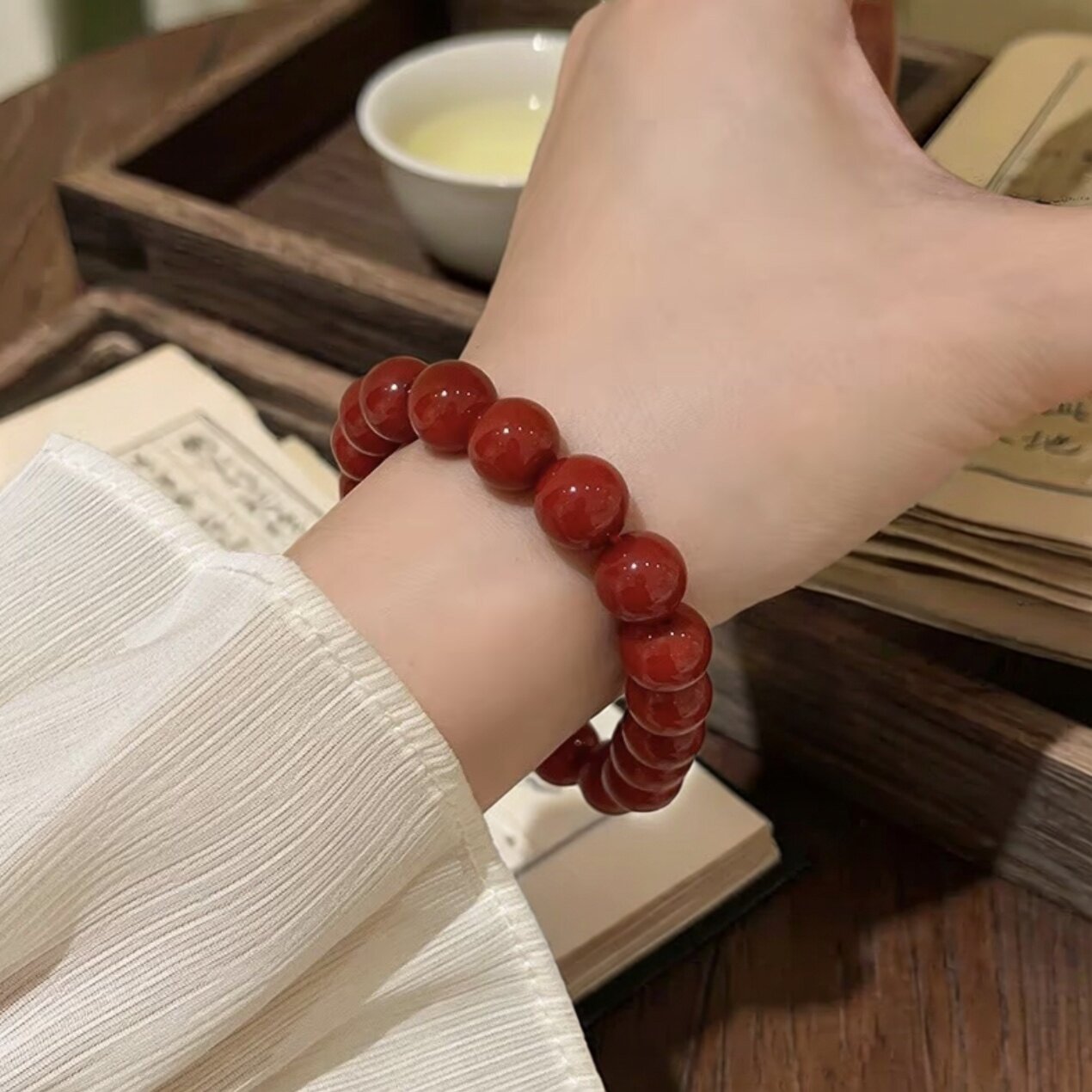 普陀山文创本命年朱砂手串