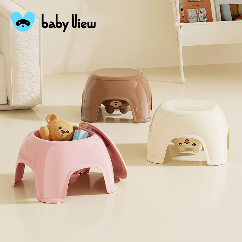 Babyview儿童玩具收纳凳可坐式娃娃积木储物凳家用客厅换鞋小凳子