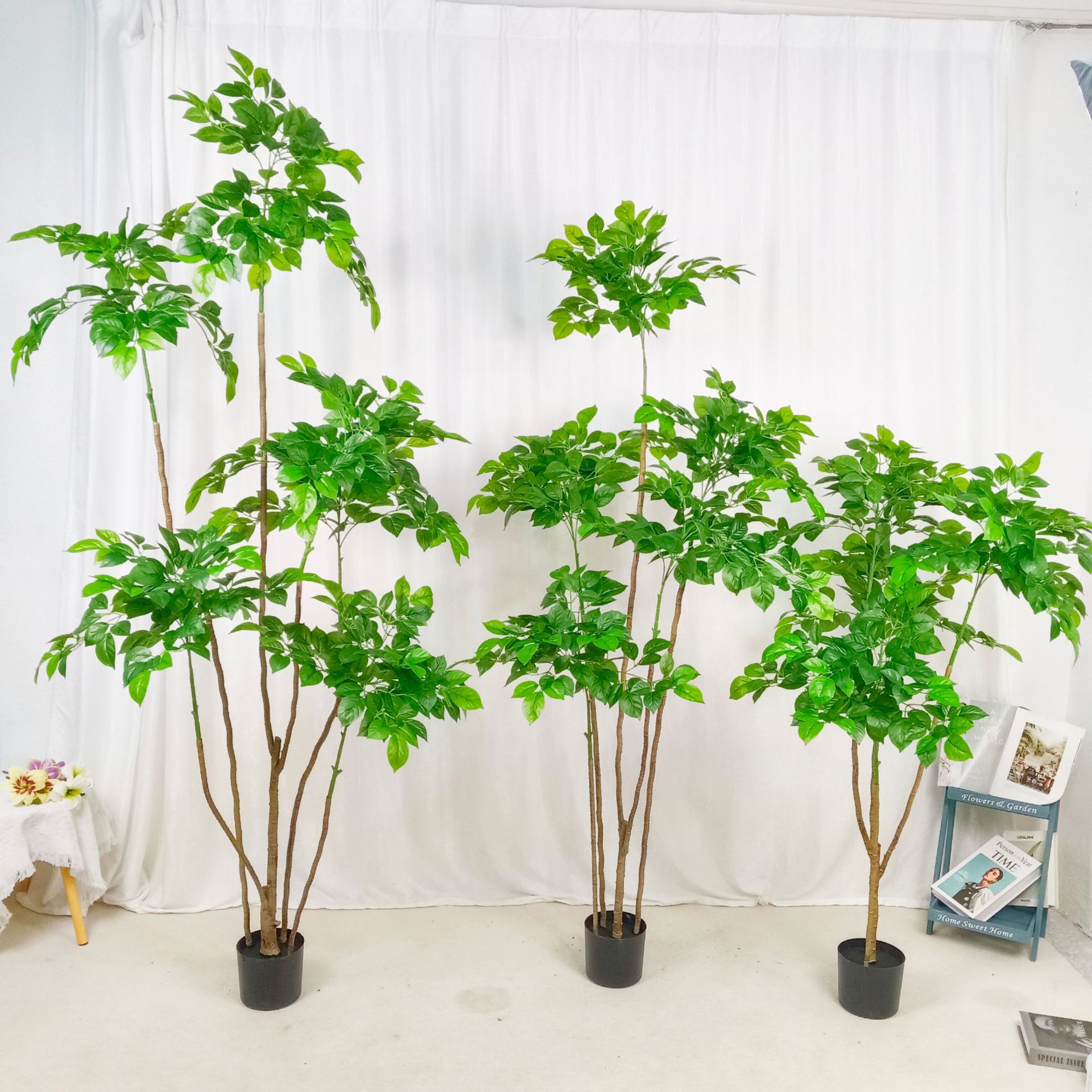 仿真植物幸福树盆栽室内大型仿生绿植摆件客厅装饰花假树树叶花叶
