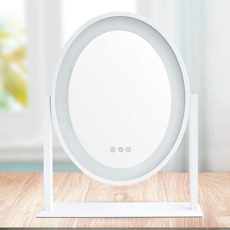 好莱坞LED四周灯带发光镜三种灯光冷光暖光混合光可调节亮度