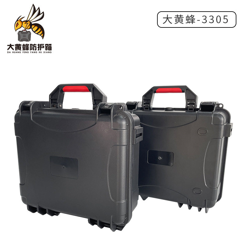 塑料手提式仪器箱加厚防水工具箱电钻工具箱收纳箱安全防护箱PP